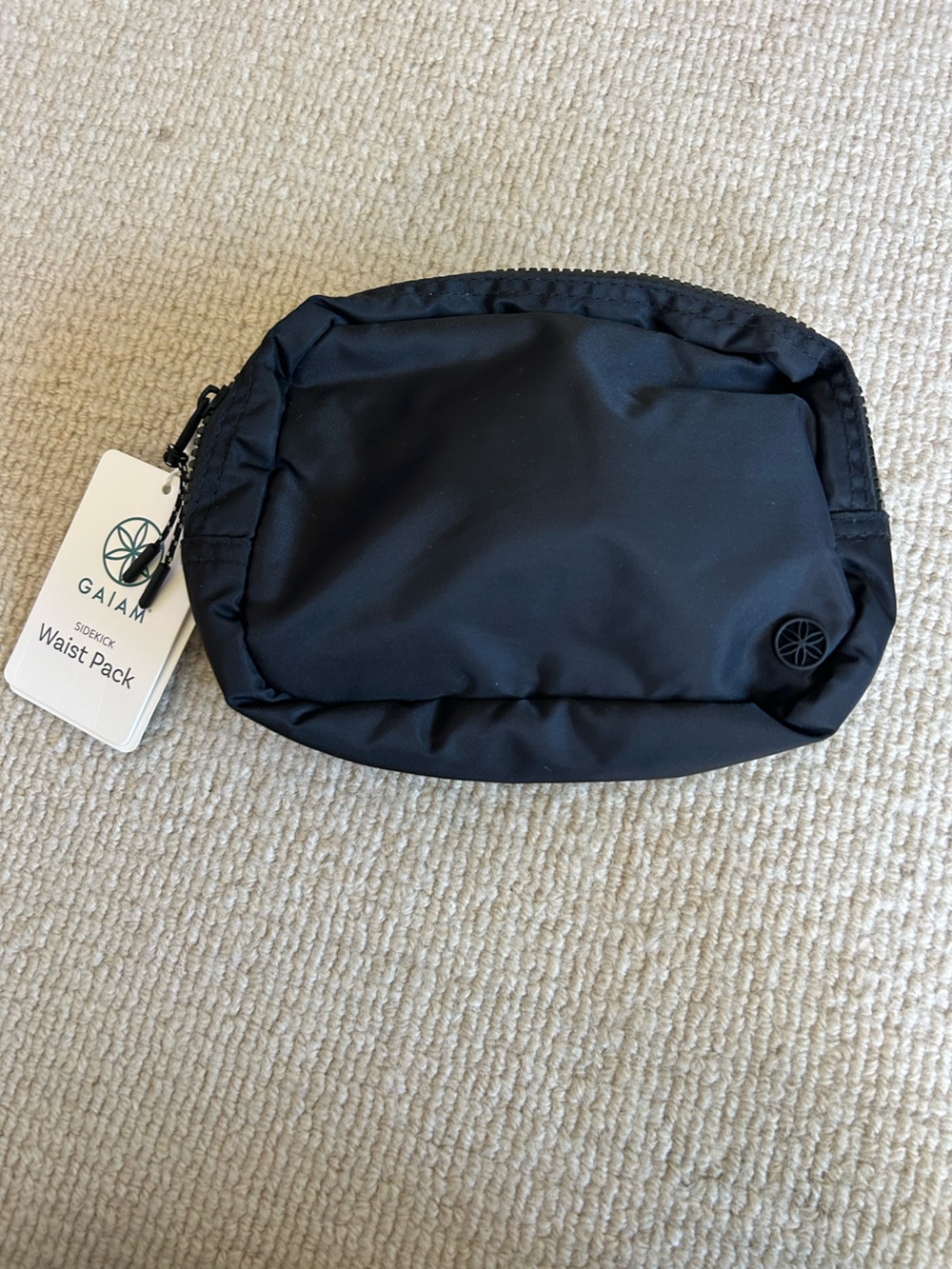GAIAM Black Men's Belt Bag Waist Pack